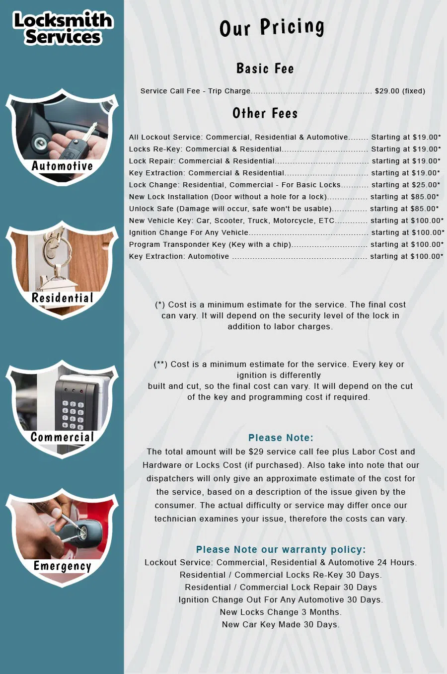 Metro Master Locksmith Canton, MI 734-224-2883